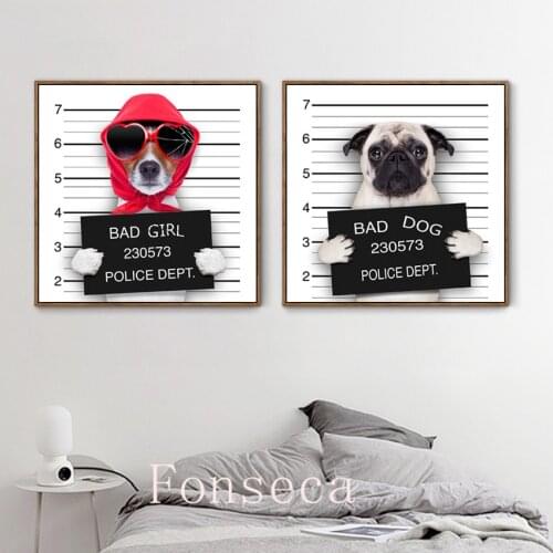 Modern Cute Interesting Animals Poster Print Canvas Painting Childrens Room Living Room Wall Art Picture Home Decoration