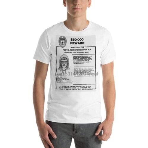 Unabomber Ted Kaczynski Wanted Poster 1 Short Sleeve Unisex T Shirt Poster
