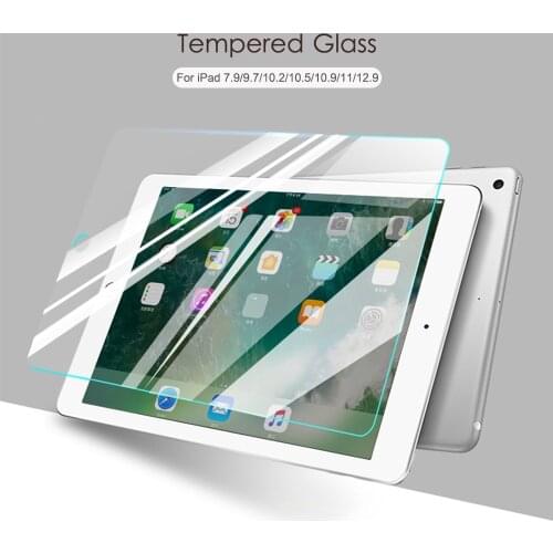 Tempered Glass Film For iPad Pro 11 Screen Protector For iPad 10.2 2020 Air 4 3 2 Pro 9.7 2018 10.5 12.9 Mini 5 4 3 2 Glass