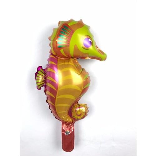 10pcs/lot New mini A hippocampus Baby Shower Party foil baby boy girl balloons Birthday Party Decoration all ages/children