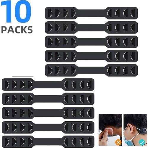 10pc Adjustable Anti-slip Mask Ear Grips High Quality Extension Hook Face Masks Buckle Holder Mask Accessories Relieves Ear Pain