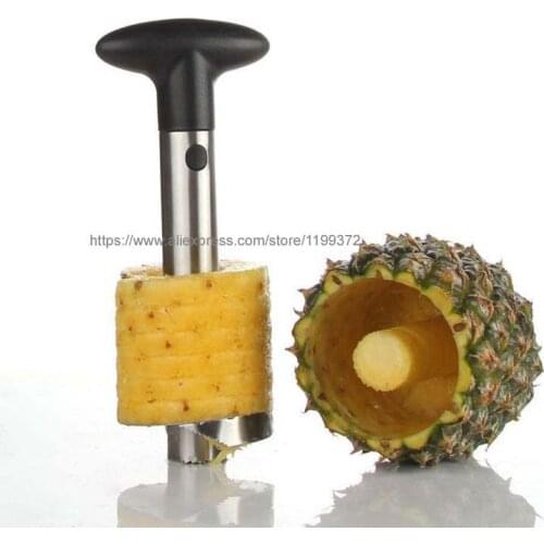 100pcs NEW Fruit Pineapple Corer Slicer Peeler Cutter Parer Knife Stainless Steel Kitchen Tool Tools