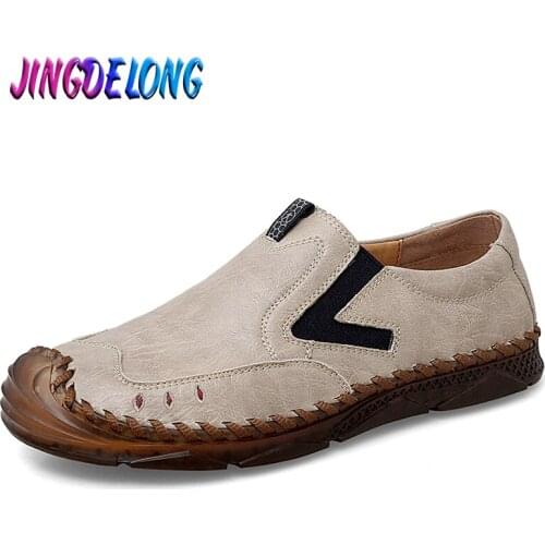 2020 Mens Loafers Handmade Leather Mens Casual Shoes Autumn Comfortable Mens Designer Shoes Men Classic Zapatillas Hombre