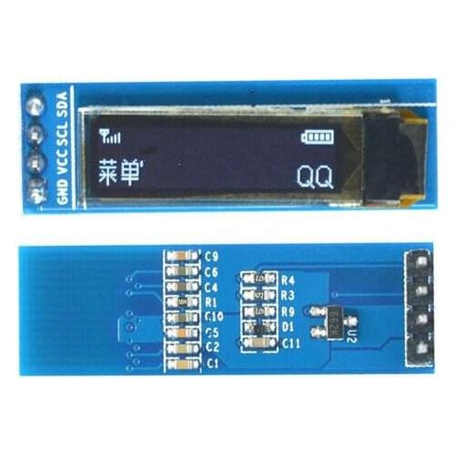 0.87 inch 4PIN White OLED Screen Module SSD1316 Drive IC 128*32 IIC Interface