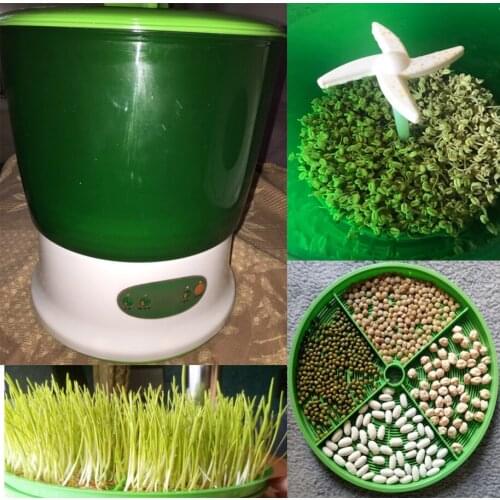Automatic Bean Sprout Machine EU US Plug Multifunctional Homemade Sprout Bud Machine Intelligent Microcomputer Control