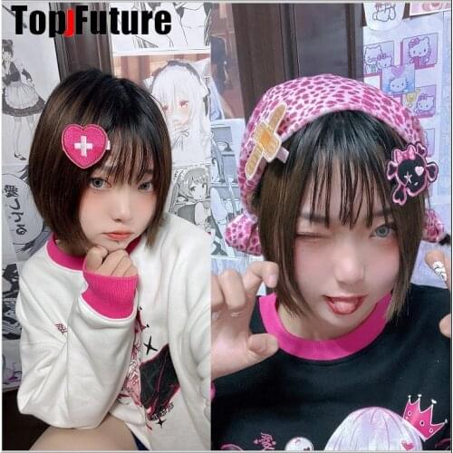 Girl Japanese Samurai Ninja Skull pins Skeleton Lapel pins Punk Dark Jewelry BroochesCute skull Harajuku dark edge punk Y2K