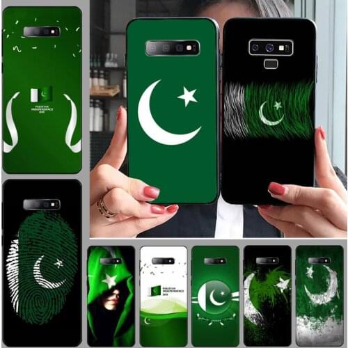 Pakistan Flag Banner Moon Phone Case For Samsung S6 S7 edge S8 S9 S10 e plus A10 A50 A70 note8 J7 2017