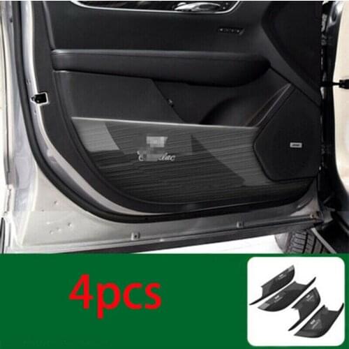 For Cadillac XT5 2016 2017 2018 2019 stainless Black titanium Door Anti-Kick Anti-Dirty Guard Trim