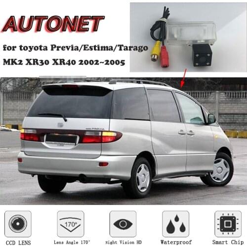 AUTONET HD Night Vision Backup Rear View camera For toyota Previa/Estima/Tarago MK2 XR30 XR40 2002~2005/license plate camera