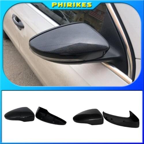 Mirror Caps For VW Golf 7 MK7 7.5 GTD R GTI MK6 6 Polo 6R 6C Scirocco Passat B7 Jetta MK6 Beetle Side Wing Mirror Covers E-GOLF