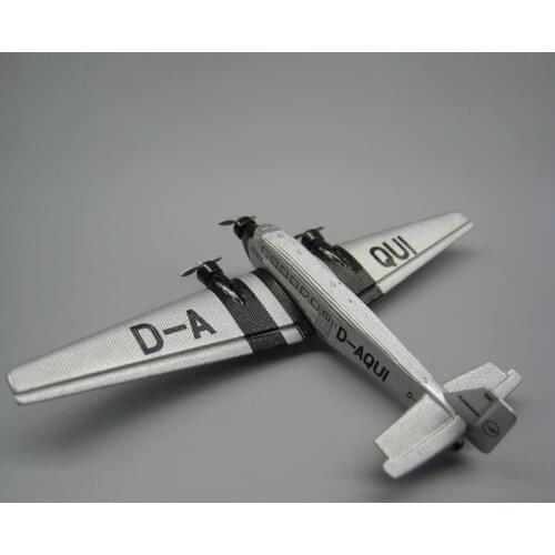 Diecast 1/250 Scale Germany JU-52 Junkers Ju-Air JU52 Plane Model Classic Diecast Transport Aircraft Airplane Model Toy
