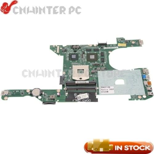 NOKOTION For DELL Vostro 3460 Laptop Motherboard CN-0C0NHY DA0V08MB6D1 DA0V08MB6D2 GT630M Main Board