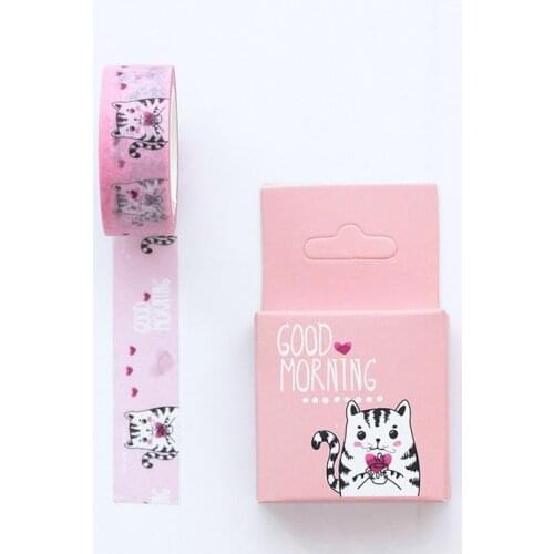 Lovely cat Washi Tape DIY decoration Scrapbooking Sticker Label Masking Tape School Office Supply