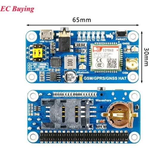 GSM/GPRS/GPS SIM868 Development Expansion Board Module for Arduino Raspberry Pi 4B Zero