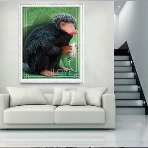 Niffler 5D DIY Diamond Painting Full Square picture of Rhinestone 3D Diamond Embroidery Sale Mosaic Home Decor wholesale FG1222