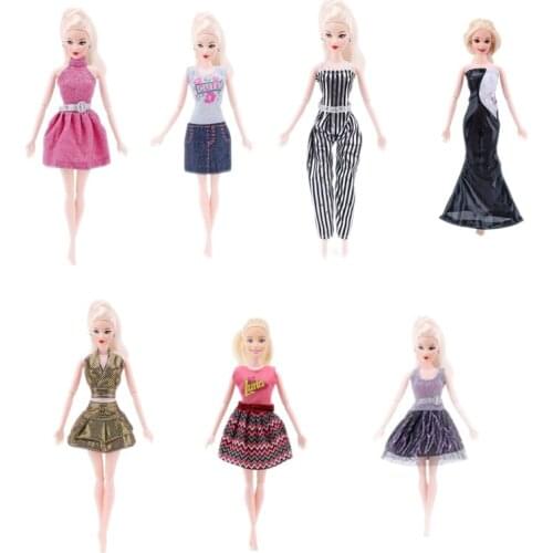 New Style Doll Clothes Beautiful Skirt For Barbies Clothes&BJD Doll Outfit Grace Dress Daily Wear Fashion Girls Christmas Gift