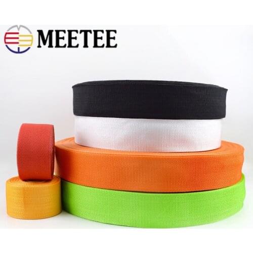 Meetee 5meter 50mm Polyester Nylon PP Webbing Ribbon for Strapping Braided Bag Strap Garment Shoes Outdoor Band