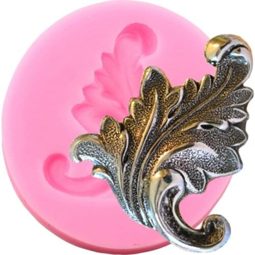Scroll Leaves Silicone Molds Leaf Cake Border Fondant Mold DIY Cake Decorating Tools Candy Resin Clay Chocolate Gumpaste Moulds