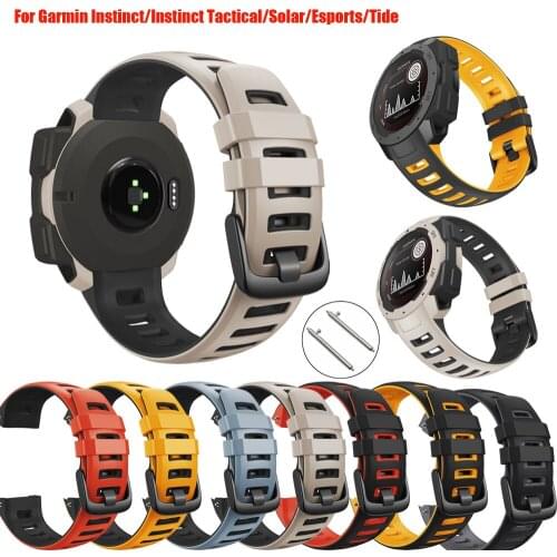 For Garmin Instinct Watch Replacement Fashion Wrist Strap/Instinct Tide/Esports/Solar/Tactical Bracelets Silicone Watch Band