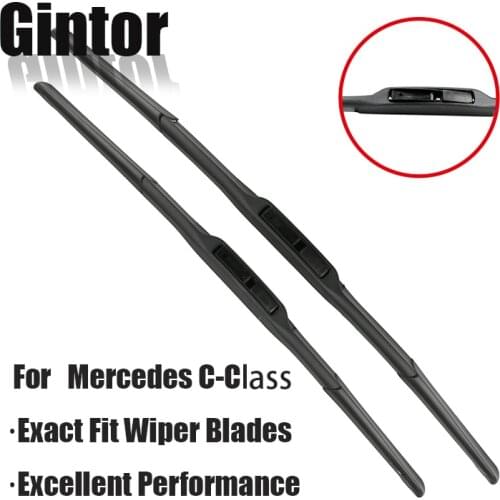 Gintor Auto Car Windscreen Wiper Blades For Mercedes Benz C-Class W203 W204 W205 C200 C300 C180 Model Year From 2000 To 2017