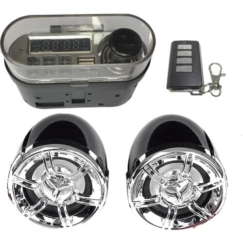 Motorcycle Stereo Speaker Handsfree TF Radio USB HY-007 System Charger for Outdoor Personal Motorcycle Ornaments