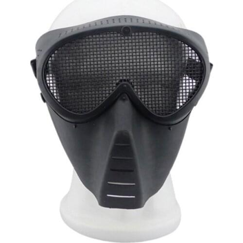 Tactical Steel Mesh Half Face Mask Wargame Protective Hunting Shooting Masks Outdoor Army Military Airsoft Paintball Accessories