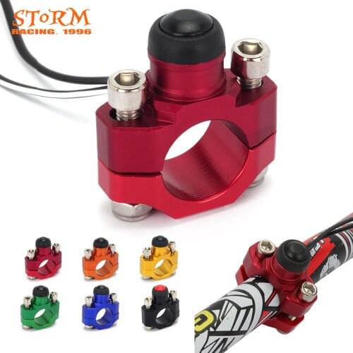 CNC Motorcycle Universal Stop Start Kill Switch Button With Rotating Bar Clamp For KTM HONDA YAMAHA YZF WRF CRF EXC XCF 125 250