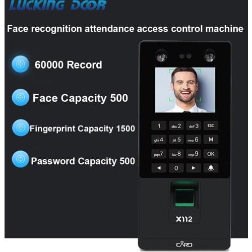 2.8inch TCP/IP/USB Biometric Facial Door Access Control System Fingerprint Face Time Attendance Machine RFID Keypad Reader