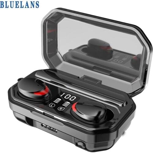 TWS M15 LED Display Bluetooth 5.1 Earphones with Charging Box Waterproof Earbuds