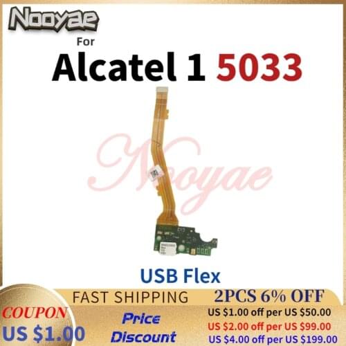 For Alcatel 1 5033 5033A 5033J 5033X 5033D 5033T USB Dock Charging Charger Port Plug With Microphone Flex Cable Board