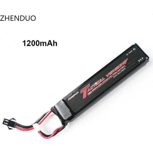 ZHENDUO Bos 11.1V 7.4V 1200mAh Lipo Battery Accessories Gun Airsoft Stock M4 s Firearms Real Weapon