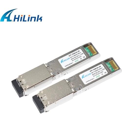 Free Shipping! Single Fiber WDM Optics 10G 1490nm/1550nm 80km DOM BiDi SFP+ LC