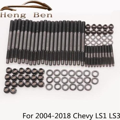 12-Point Cylinder Head Stud Kit 5.3L 5.7L 6.0L Engine For 2004-2018 Chevy LS1 LS3