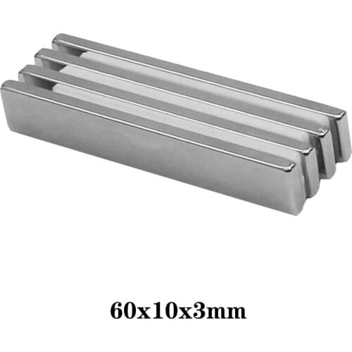 2~30PCS 60x10x3 Quadrate sheet Magnet 60mm*10mm Powerful Strip Magnets 60x10x3mm Strong Neodymium Magnets 60*10*3 Block magnet