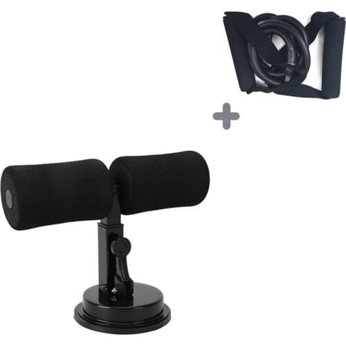 2 Pcs Set Fitness Equipment Sit Up Assistant Device Abs Trainer Belly Resistance Bands Body Building Muscle Roller for Home Gym