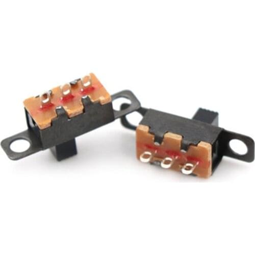 10pcs SS12F15 SS12F15VG4 Toggle Switch 3PIN 1P2T Slide Switch Handle high 4mm