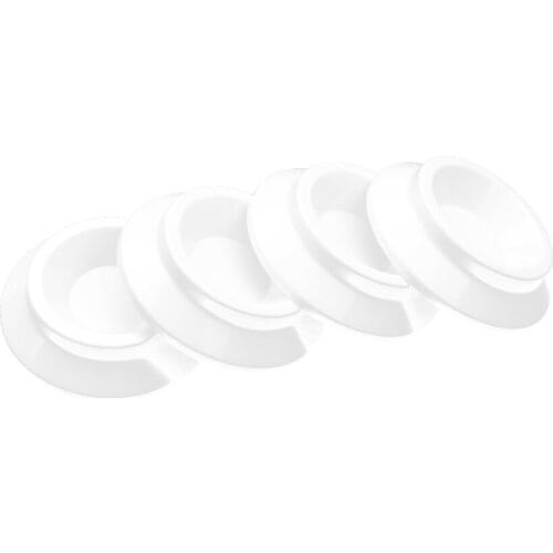 4pcs White Piano Caster Cups Piano Leg Pads for Upright Piano Parts Accessories