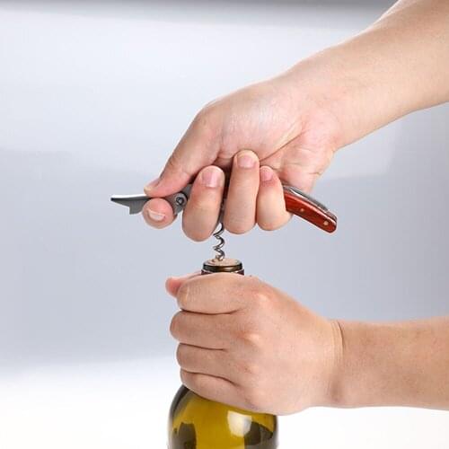 4 Pcs set Wine Opener Multifunction Wine Cap Opener Bottle Opener Kitchen Bar Tools Accessories Foil Cutter Gift for Wine Lover