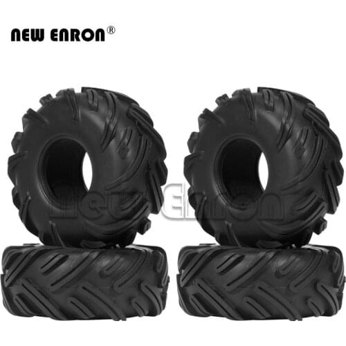 4Pcs RC Rock Crawler 2.2 inch 140mm Rubber Tires Soft Wheel Tyre For RC Car Axial SCX10 Traxxas TRX4 YETI KM2 RR10 Jeep Wraith