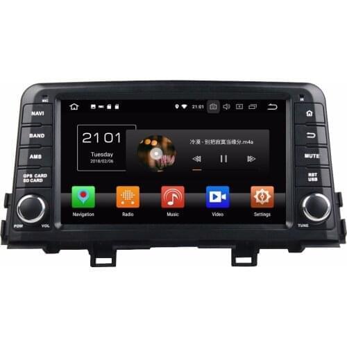 8" 1 Din 8 Core Android 9.0 Car DVD Player For KIA Morning Picanto 2017 Car Radio Stereo 1024*600 Audio Multimedia Player DSP