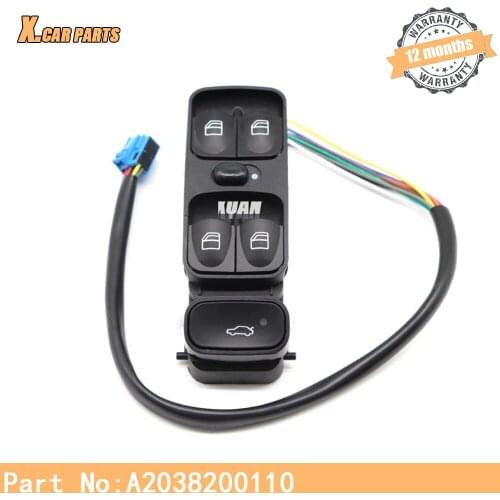 A2038200110 Power Control Window Switch Front Left For MERCEDES SL500 C CLASS W203 C200 C220 2038210679 2038200110