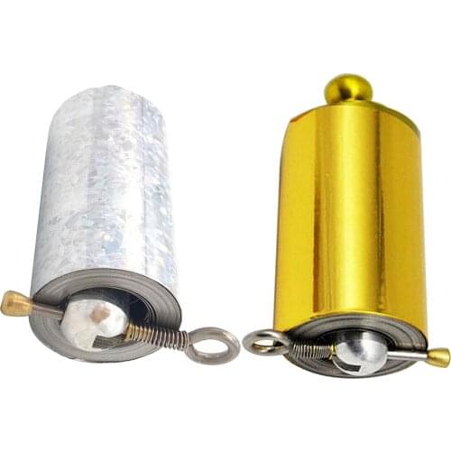 1 Piece Outdoor Sports Props Pocket Staff Portable Martial Arts Stick Metal Staff Telescopic Appearing Cane 110CM (Gold, Silver)