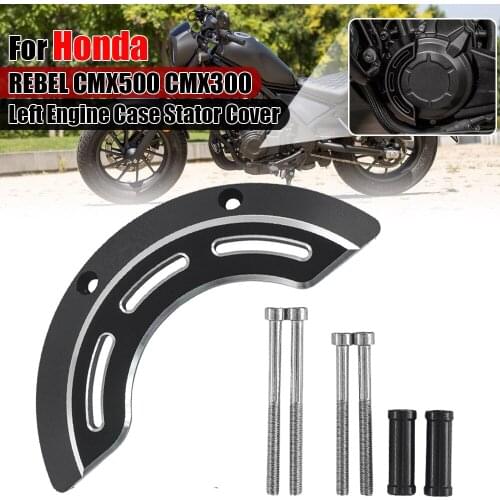 For Honda Rebel CMX 500 300 CMX500 CMX300 Motorcycle CNC Left Engine Case Stator Cover Guard Crash Slider Protection 2017-2020
