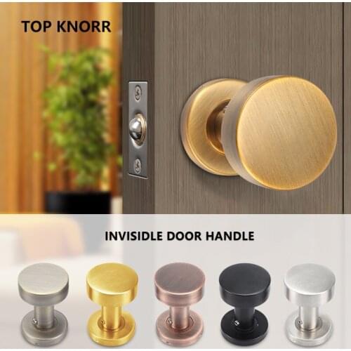 Door handle cylinder door handle 304 stainless steel door lock mounting single and double side hidden door hardware