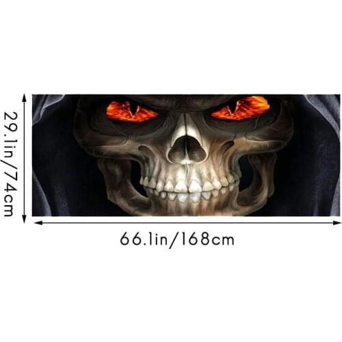 Devil Skull for Truck Jeep Suv Pickup 3D Rear Windshield Decal Sticker Decal Rear Window Glass Poster 168 x 74CM