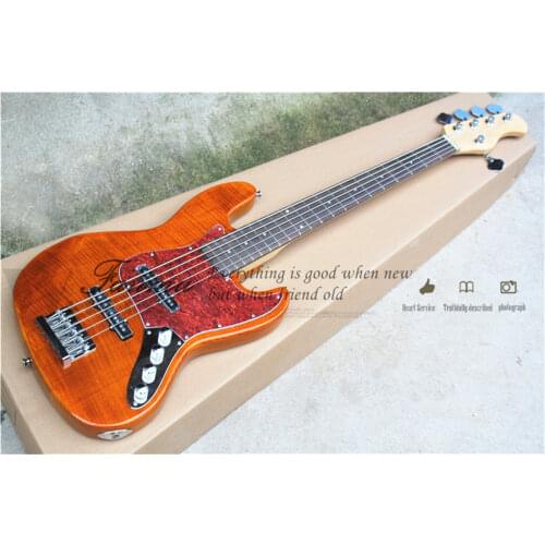 Free shipping 4 string bass guitar, irregular 400 bass,transparent purple flamed maple veneer, pickup iron cover,white binding