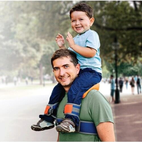Hands-Free Shoulder Carrier Nylon Child Strap Rider for 2-5 Years Old Kids Baby Safest Kangaroo Wrap Sling Suspenders