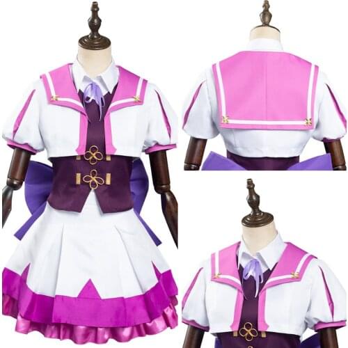 Anime Pretty Derby Special Week Cosplay Costume School Uniform Dress Outfits Halloween Carnival Suit