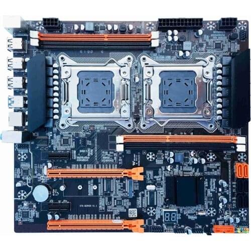 X79 Computer Motherboard, DDR3 LGA 2011 Pin 4 Memory Slots, Support 4X32G Motherboard Package for Desktop