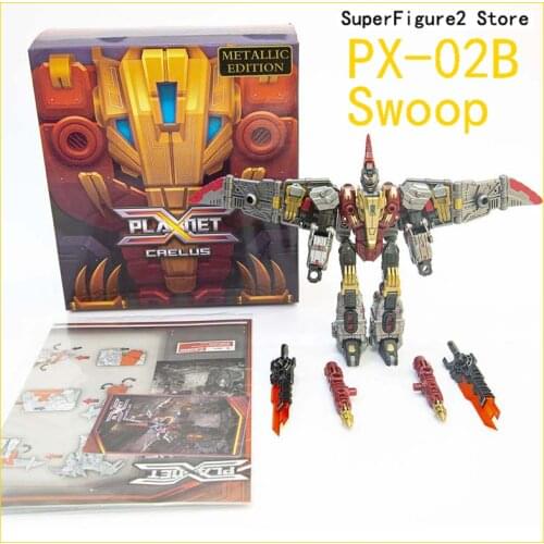 New Transformation Robot Toy Planet X toy PX-02B Caelus Metallic Swoop PX02B Action figure In Stock